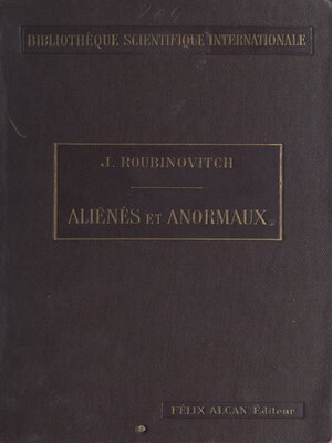 cover image of Aliénés et anormaux